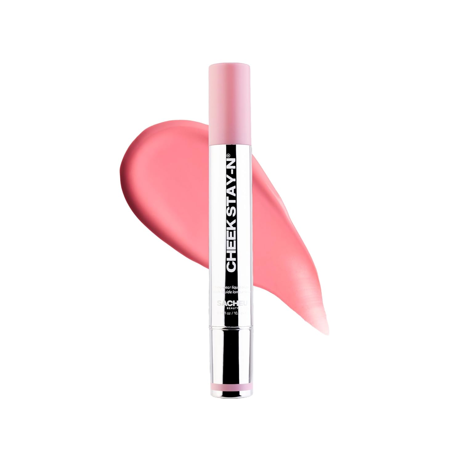 Sacheu Cheek STAY-N Liquid Blush for Cheeks — High Pigment, Buildable, Lightweight Cream Blush for Dewy & Radiant Flushed Cheeks — Long-lasting & Cruelty Free (I'm Cute)