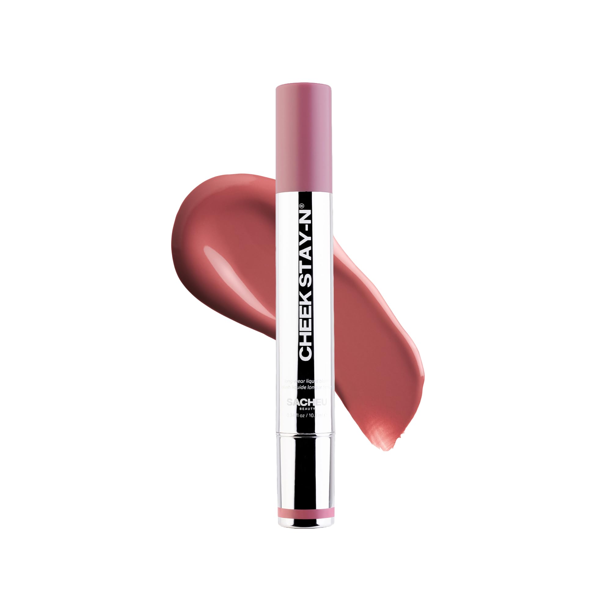Sacheu Cheek STAY-N Liquid Blush for Cheeks — High Pigment, Buildable, Lightweight Cream Blush for Dewy & Radiant Flushed Cheeks — Long-lasting & Cruelty Free (I'm Cute)