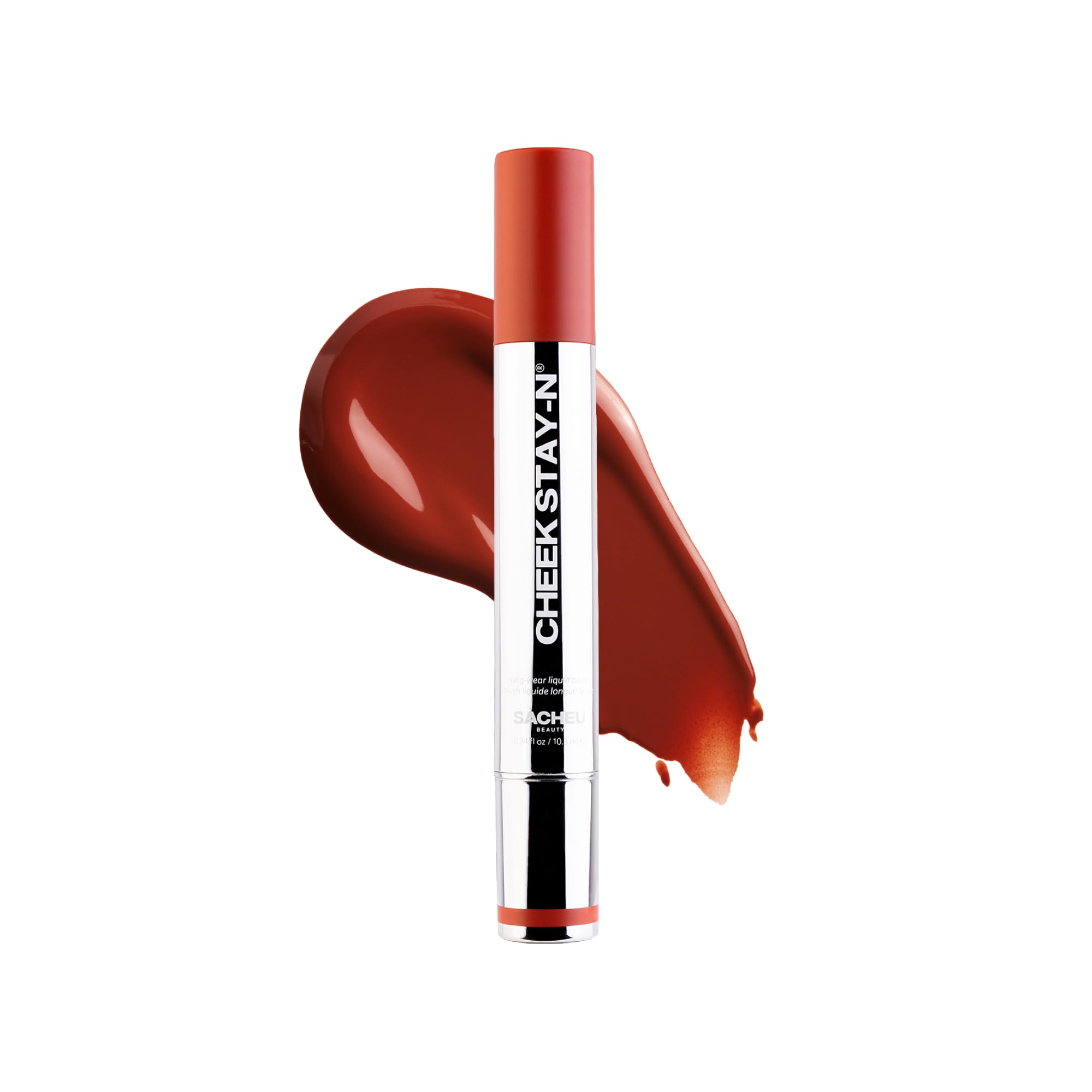 Sacheu Cheek STAY-N Liquid Blush for Cheeks — High Pigment, Buildable, Lightweight Cream Blush for Dewy & Radiant Flushed Cheeks — Long-lasting & Cruelty Free (I'm Cute)
