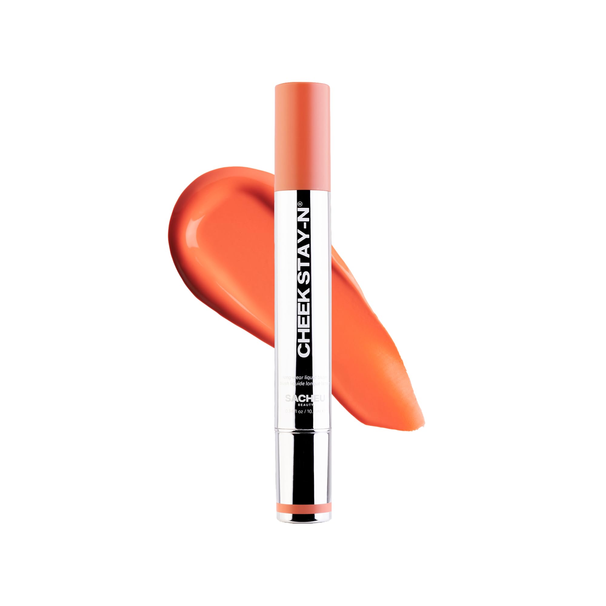 Sacheu Cheek STAY-N Liquid Blush for Cheeks — High Pigment, Buildable, Lightweight Cream Blush for Dewy & Radiant Flushed Cheeks — Long-lasting & Cruelty Free (I'm Cute)