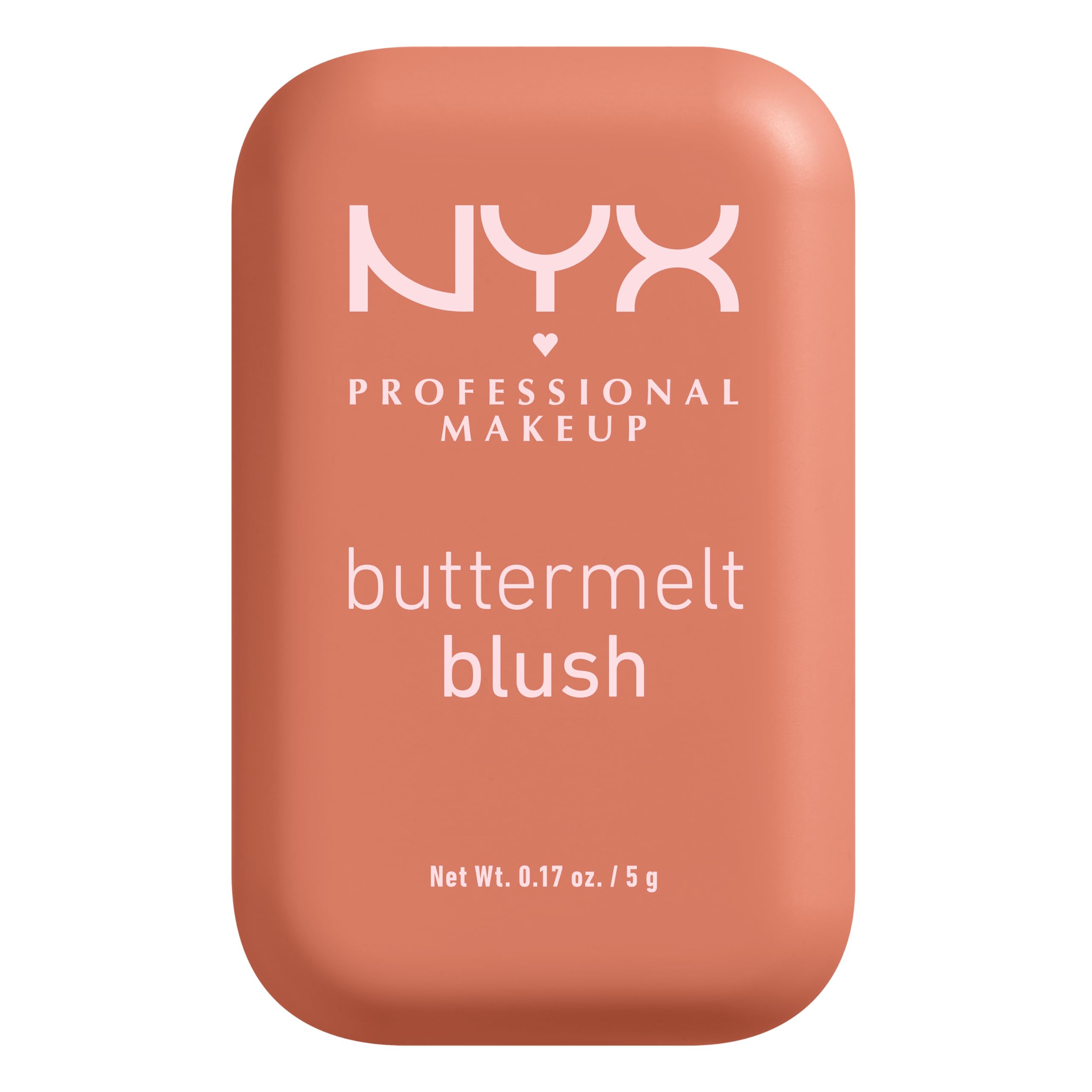 NYX PROFESSIONAL MAKEUP Buttermelt Powder Blush, Fade and Transfer-Resistant Blush, Up to 12HR Make Up Wear, Vegan Formula - For The Butta
