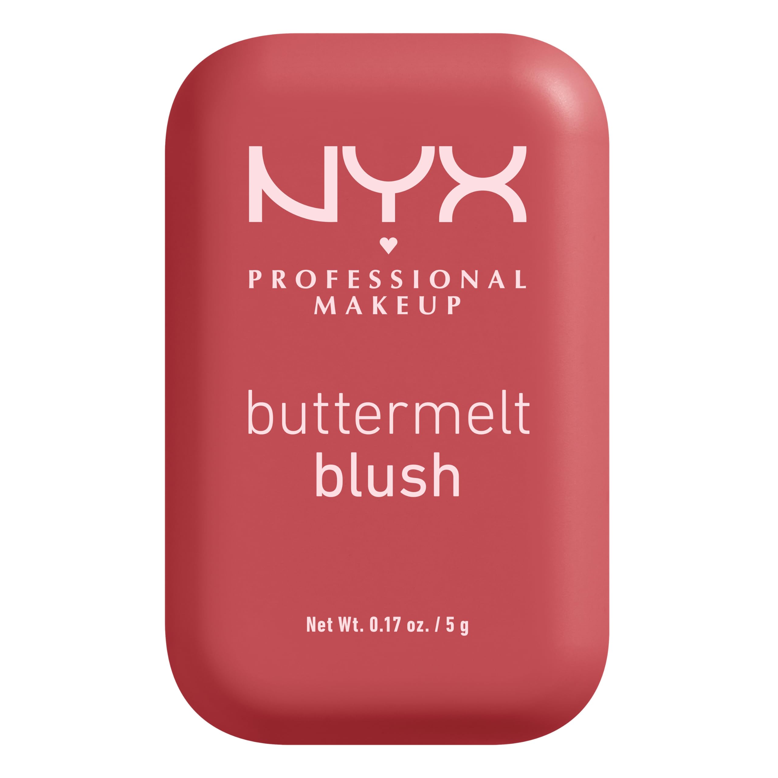 NYX PROFESSIONAL MAKEUP Buttermelt Powder Blush, Fade and Transfer-Resistant Blush, Up to 12HR Make Up Wear, Vegan Formula - For The Butta