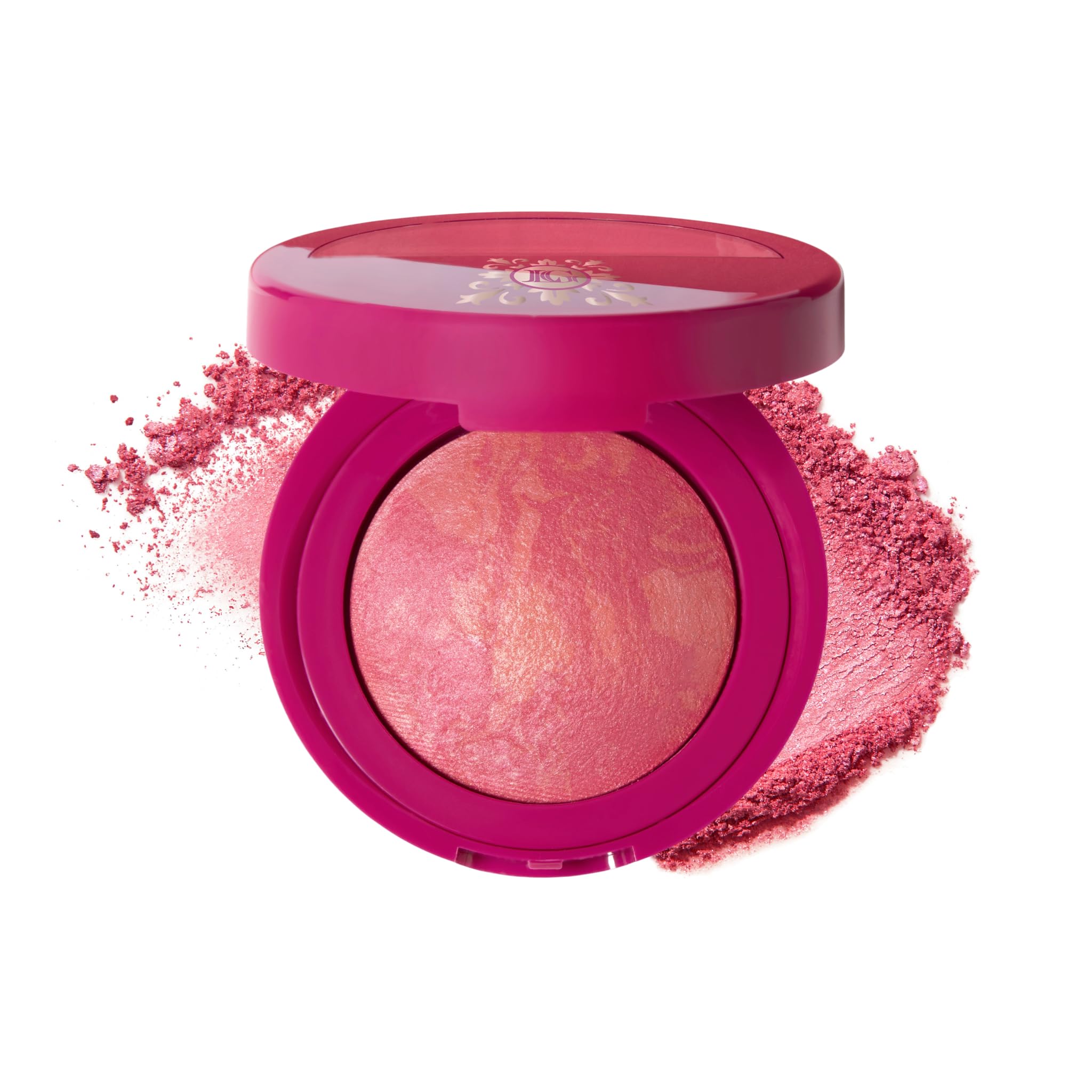 LAURA GELLER NEW YORK Baked Blush-n-Brighten for Mature Skin - 01 Pink Buttercream- Powder Blush Won't Settle into Fine Lines - Buildable Natural Finish – Longlasting Formula - Made in Italy​