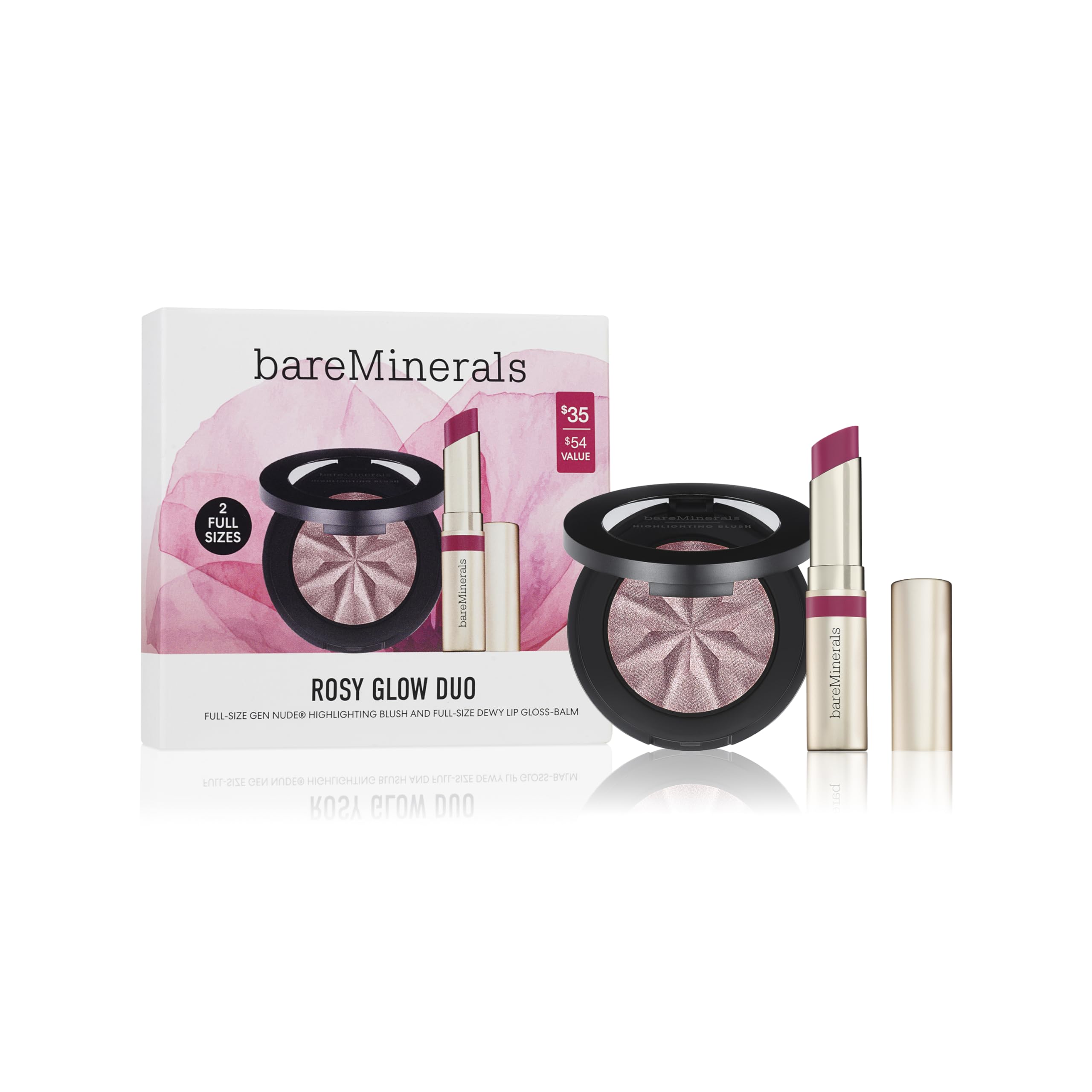 bareMinerals Gen Nude Highlighting Blush, Pink Glow, Vegan, Cruelty-Free & Dermatologist-Tested