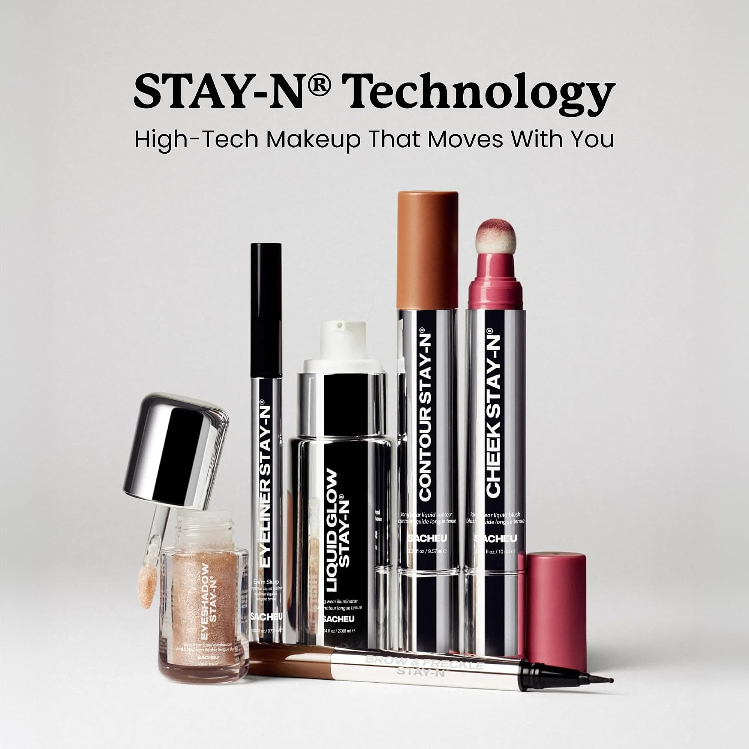 Sacheu Cheek STAY-N Liquid Blush for Cheeks — High Pigment, Buildable, Lightweight Cream Blush for Dewy & Radiant Flushed Cheeks — Long-lasting & Cruelty Free (I'm Cute)