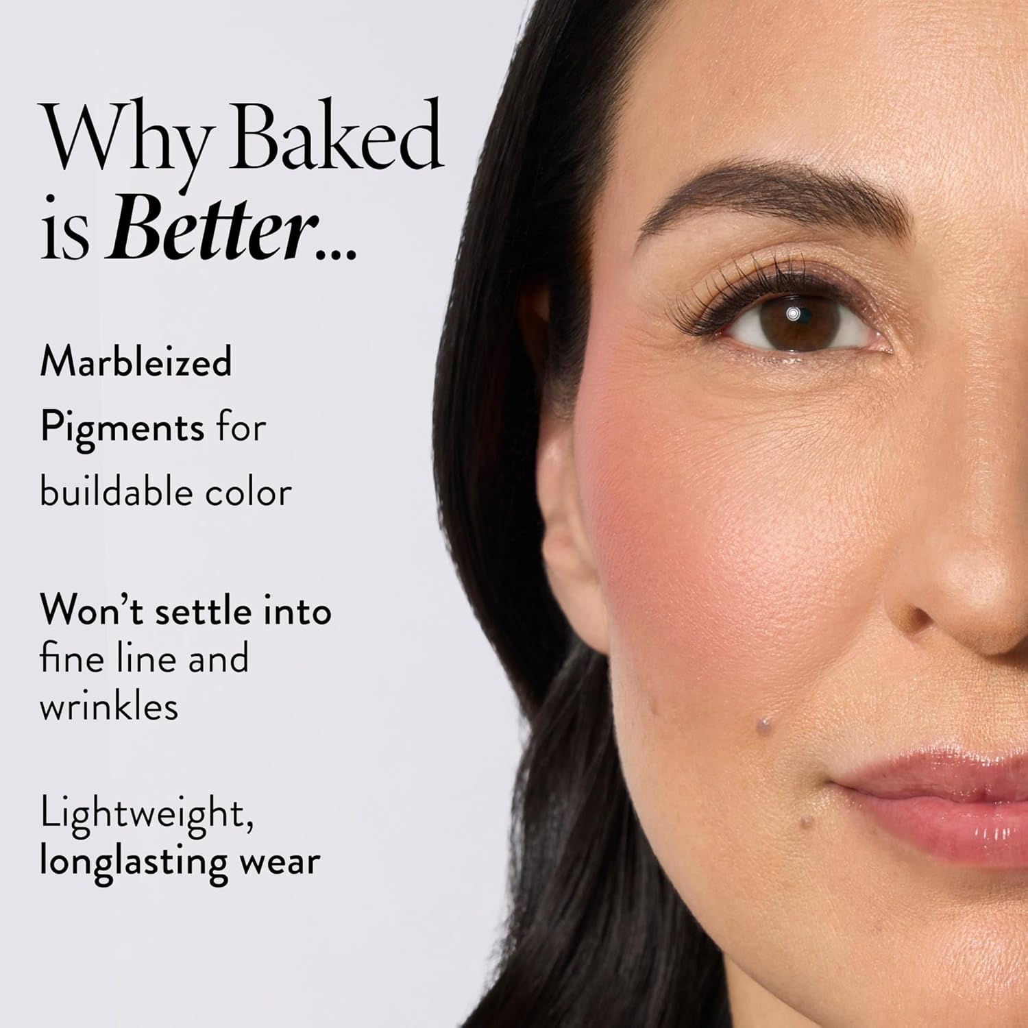 LAURA GELLER NEW YORK Baked Blush-n-Brighten for Mature Skin - 01 Pink Buttercream- Powder Blush Won't Settle into Fine Lines - Buildable Natural Finish – Longlasting Formula - Made in Italy​